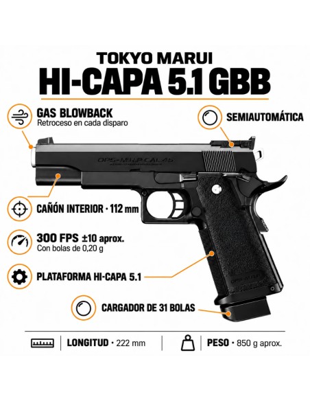 Comprar Online Tokyo Marui Hi-Capa 5.1 2