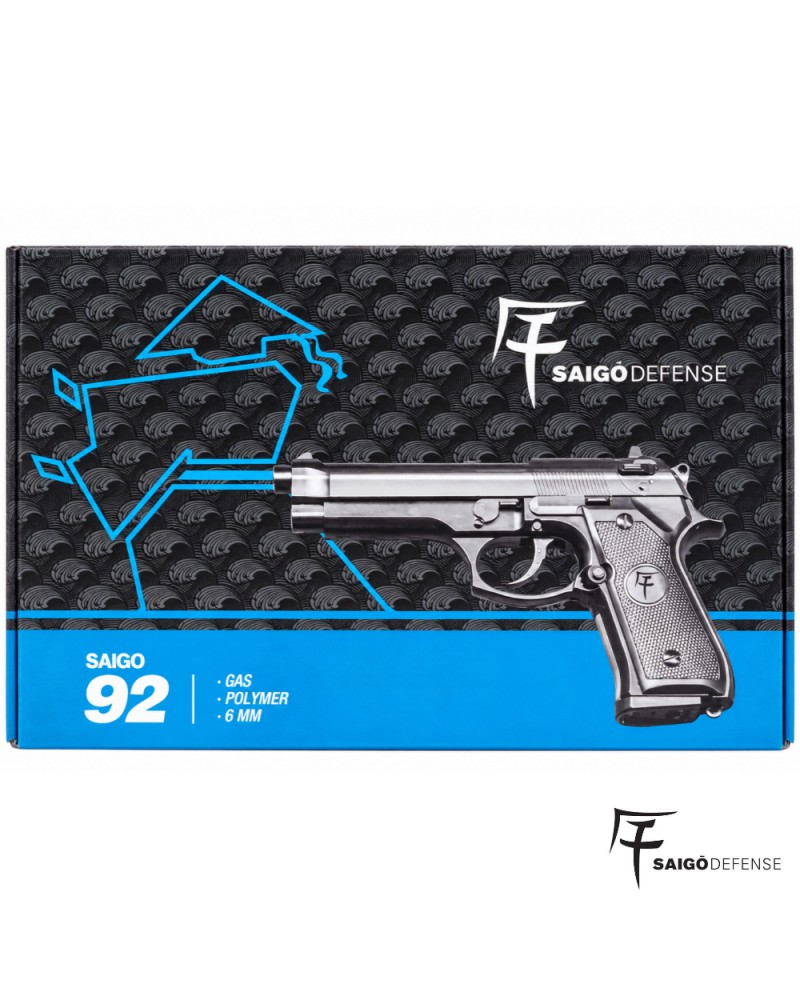 Saigo Defense 92 Gas | Réplica Beretta 92 Airsoft - Airsoft Yecla