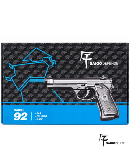 Saigo Defense 92 Gas | Réplica Beretta 92 Airsoft - Airsoft Yecla