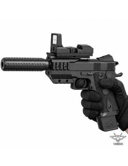 Pistola Airsoft Vigor con Silenciador | Barata y Ligera 2