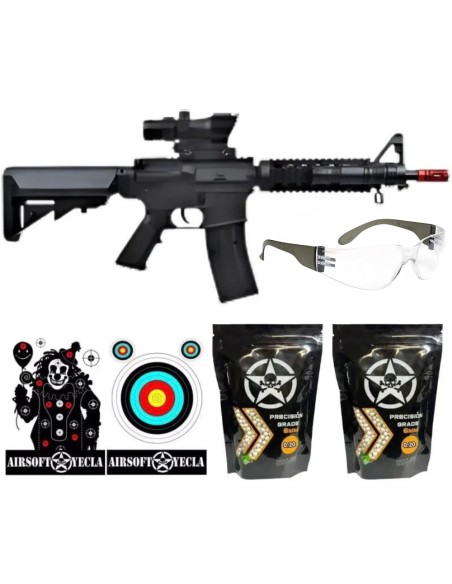 KIT SECURITY RIFLE DE MUELLE M4A1 - VIGOR - AirSoftYecla.es