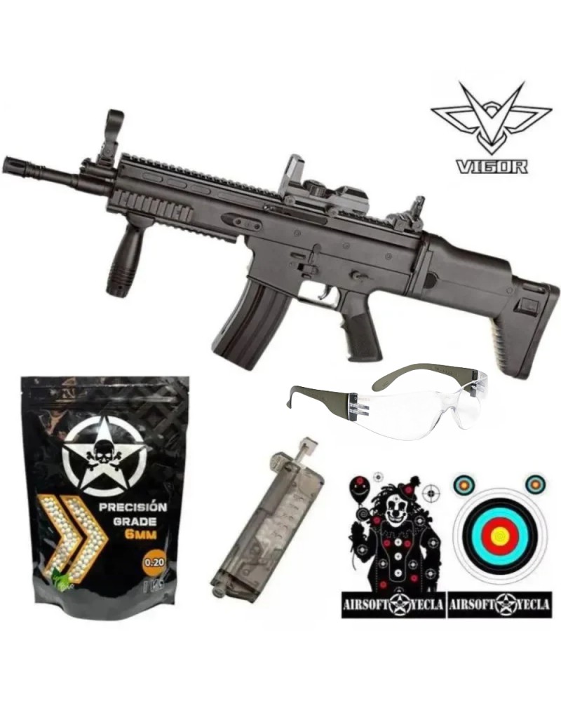 SUPER PACK MUELLE SCAR L 8902 - BLACK - AirSoftYecla.es
