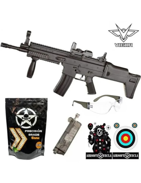 SUPER PACK MUELLE SCAR L 8902 - BLACK - AirSoftYecla.es