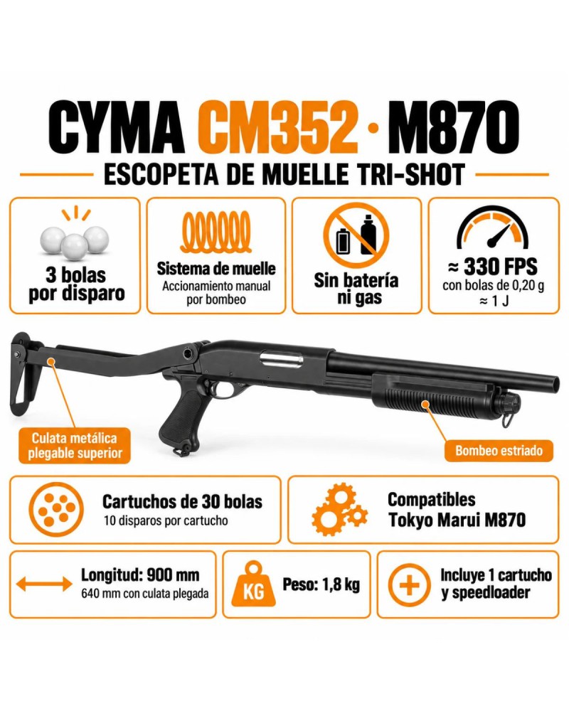 SHOTGUN CYMA CM352 - AirSoftYecla.es
