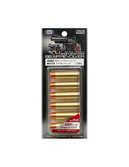 Cartuchos Tokyo Marui revólver M29 (6 uds) | AirsoftYecla