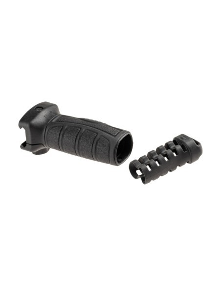 Empuñadura vertical engomada Picatinny DLG Tactical DLG-162 Negra | AirsoftYecla