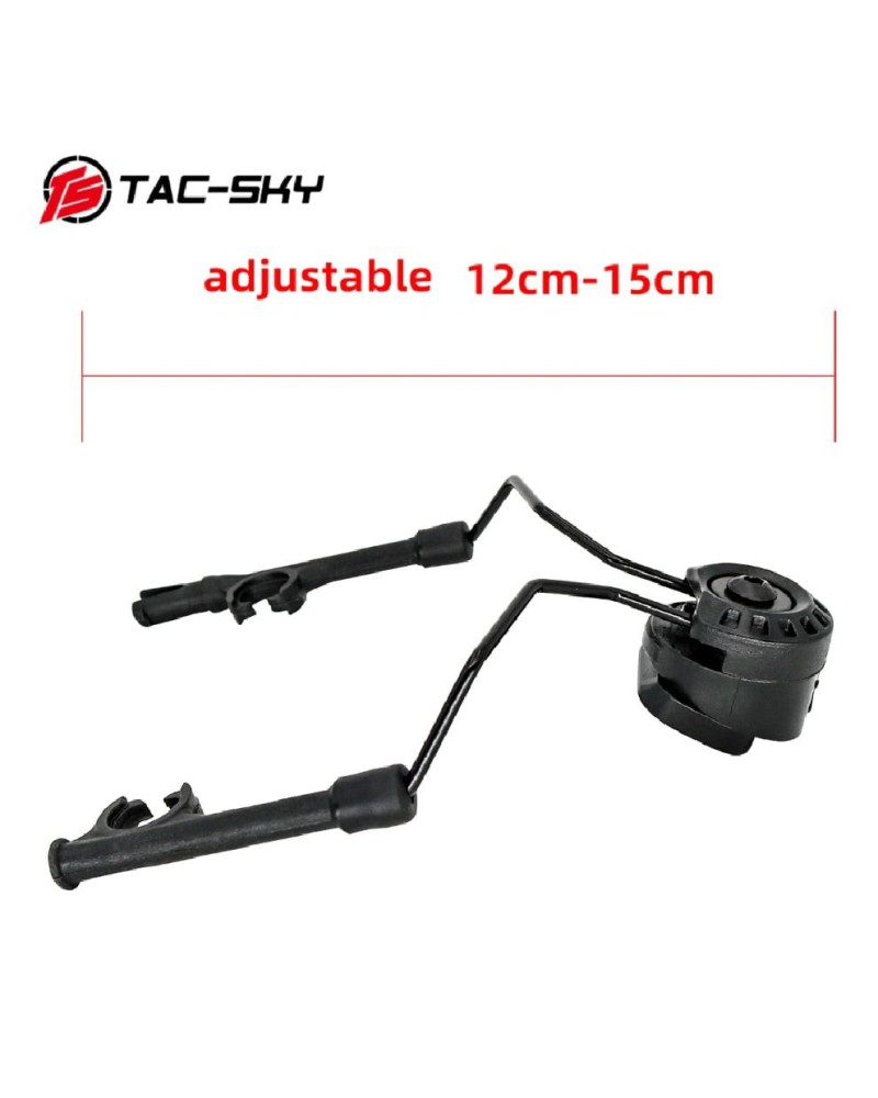 Adaptador Raíl Arc Para Auriculares Comtac Negro - Tac-Sky | AirsoftYecla