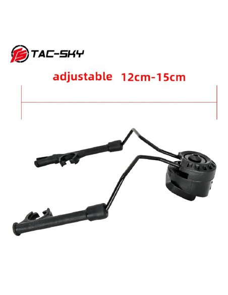 Adaptador Raíl Arc Para Auriculares Comtac Negro - Tac-Sky | AirsoftYecla