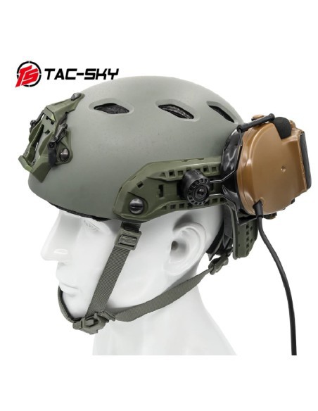 Adaptador Raíl Arc Para Auriculares Comtac Negro - Tac-Sky | AirsoftYecla