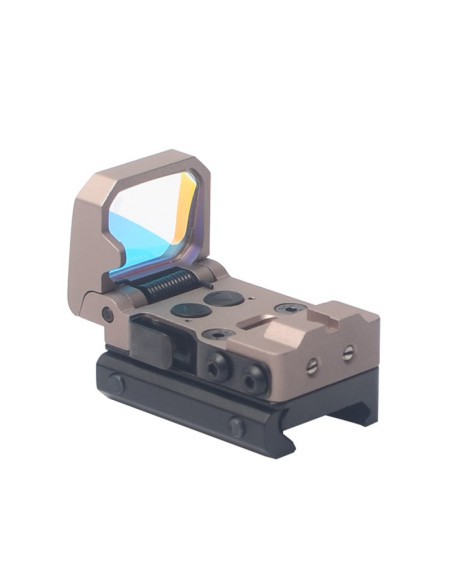 Mira Reflex Abatible Flipdot Tan - Aim-O | AirsoftYecla
