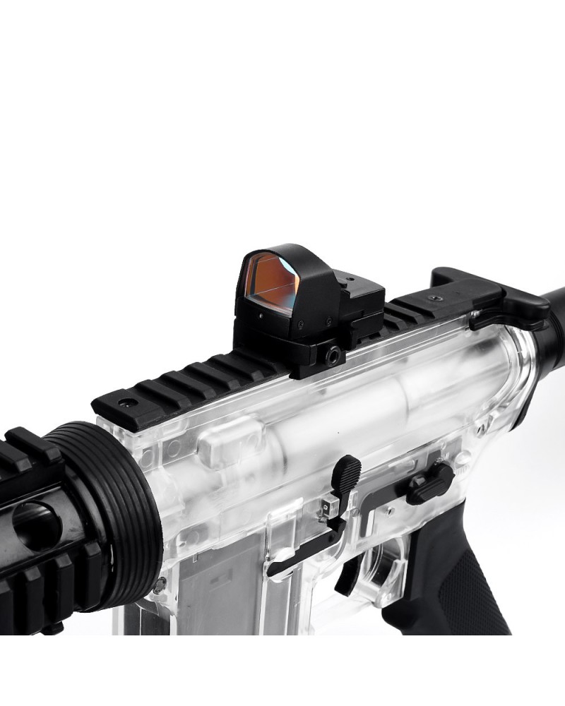 Mira Micro Reflex Punto Rojo Negra - Aim-O | AirsoftYecla
