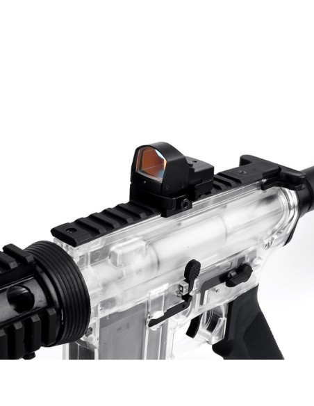 Mira Micro Reflex Punto Rojo Negra - Aim-O | AirsoftYecla
