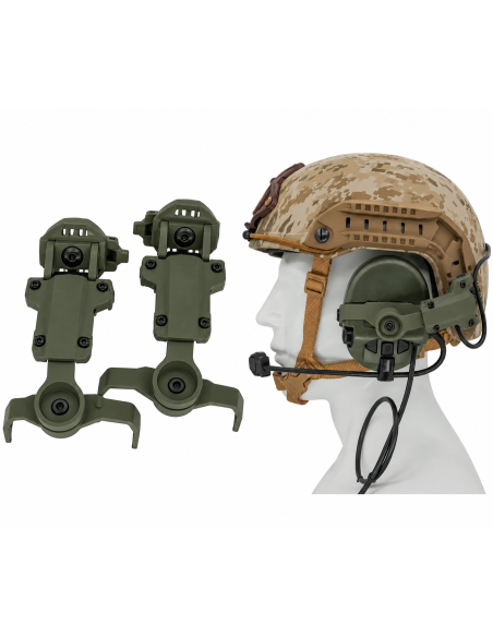 ADAPTADOR GIRATORIO ARC PARA AURICULARES COMTAC II/III VERDE - TAC-SKY