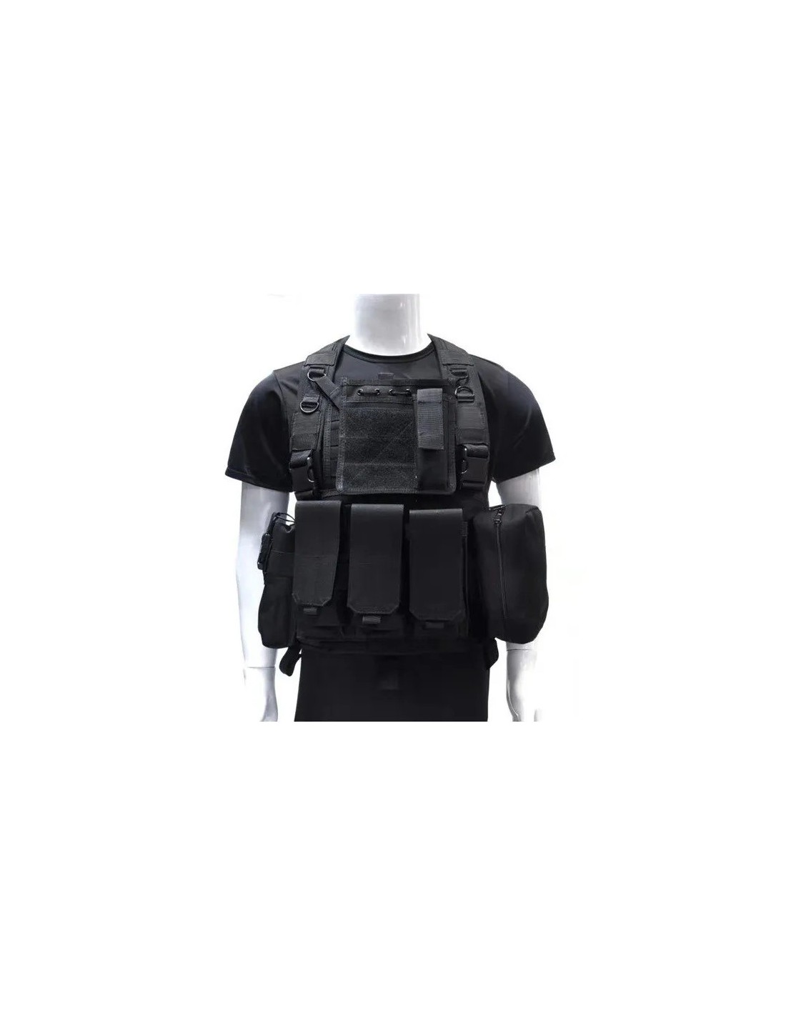 Chaleco táctico ergonómico multibolsillos ajustable