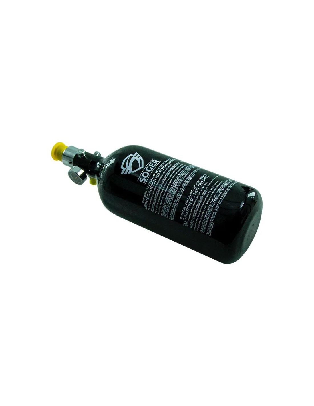 BOTELLA HPA 0.8L CON REGULADOR DE ACERO