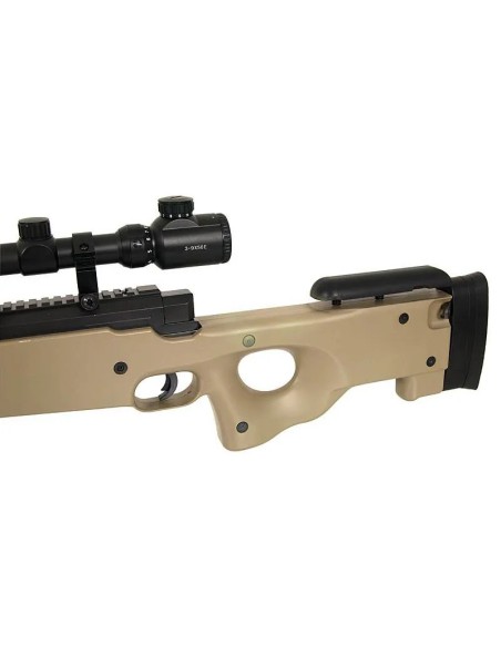 fusil-mb01-sniper-well-l96-tan-upgradeado-vista-frontal