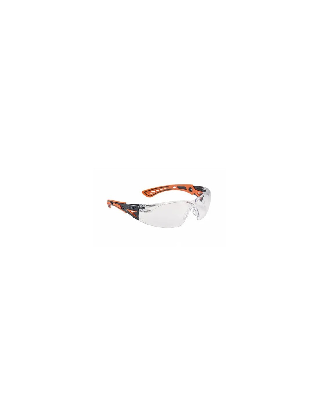 Gafas protectoras deportivas antiimpacto policarbonato antiempañante antirrayaduras puente nasal ajustable patillas ultraflexibles Naranja