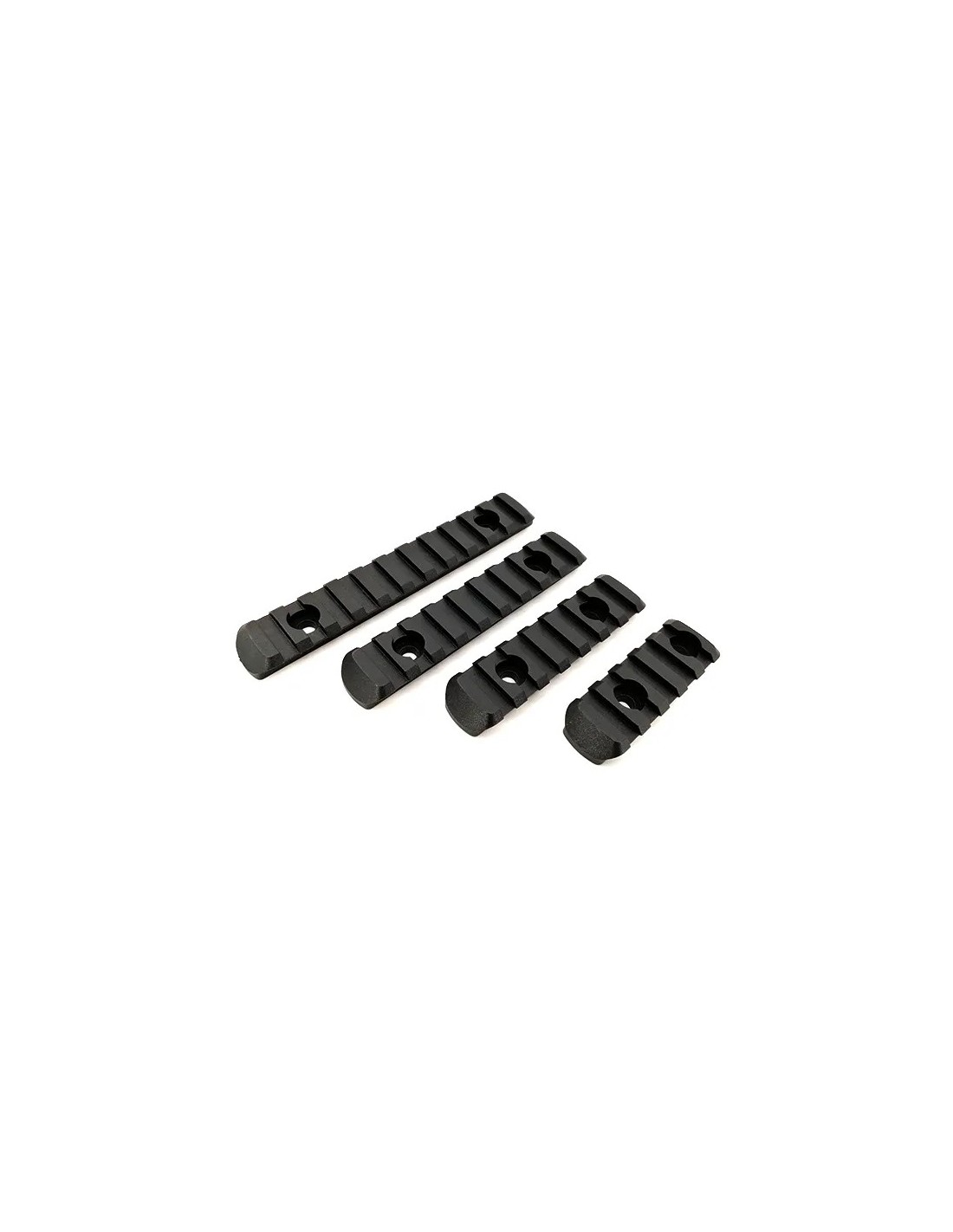 RAÍLES PARA M-LOK 4 PIEZAS POLÍMERO DE ALTA RESISTENCIA CON TORNILLOS