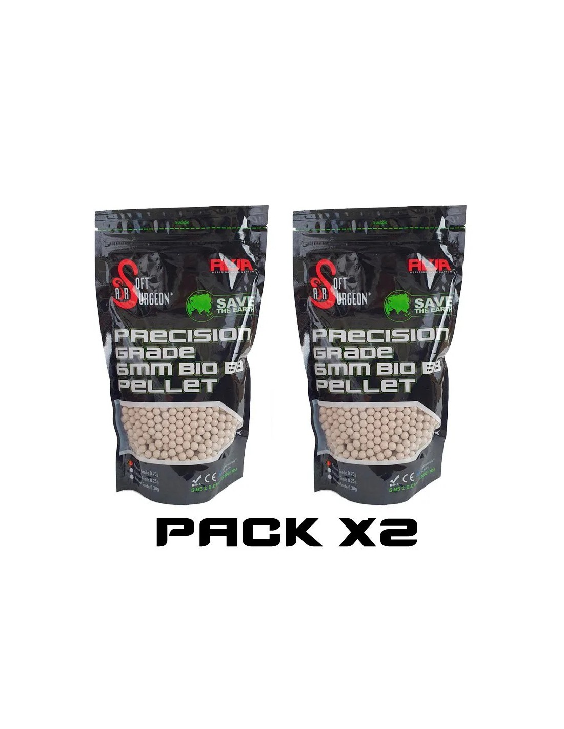 BOLAS BIODEGRADABLES 6MM 0.20G 4000 UNIDADES