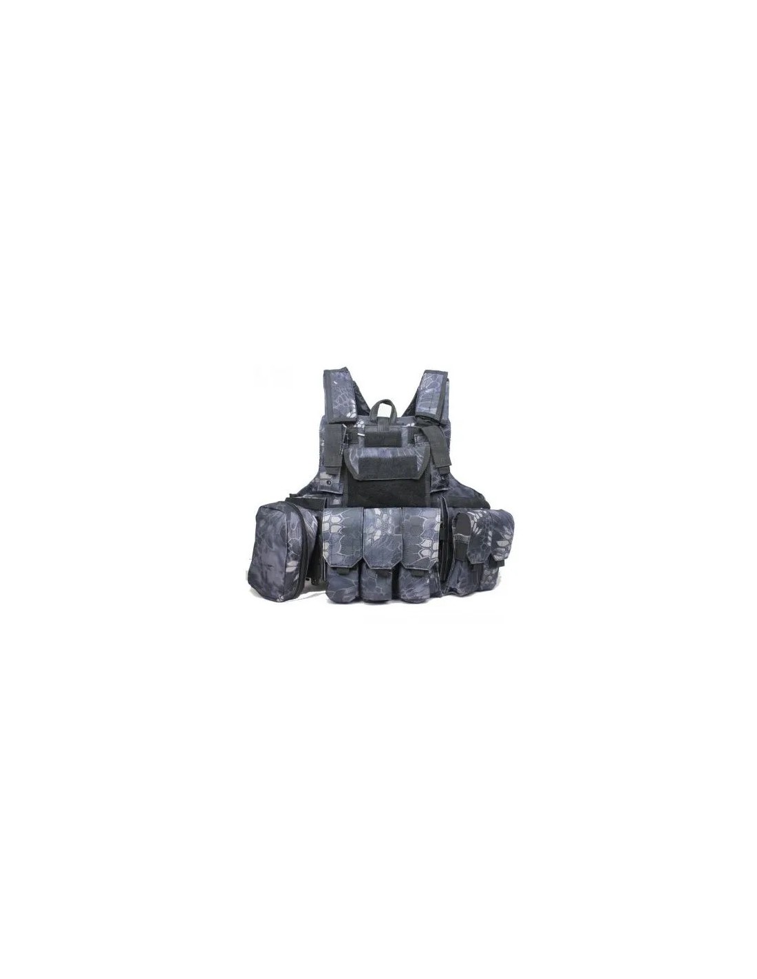 Chaleco táctico C.I.R.A.S modular sistema MOLLE ajustable con múltiples bolsillos