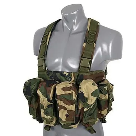 Chest Rig V.II Vest Woodland - AirSoftYecla.es