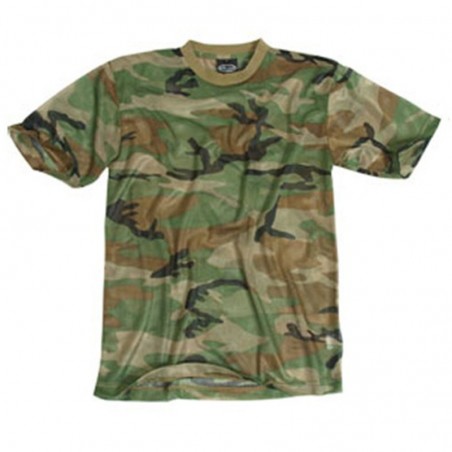 Mil-Tec woodland Grid T-Shirt à manches courtes