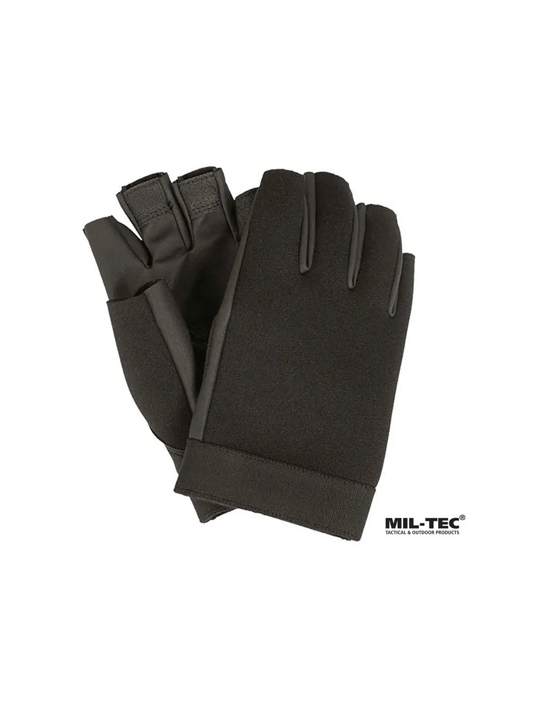 Guantes de medio dedo con agarre antideslizante y cierre de muñeca ajustable compatibles con pantallas táctiles