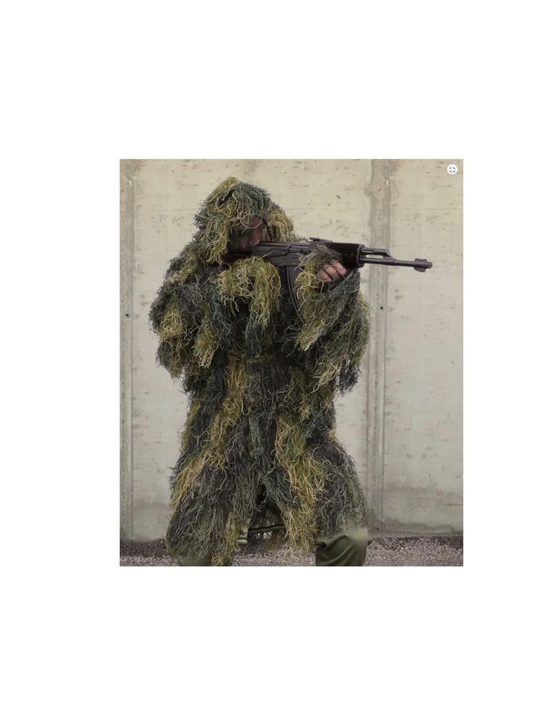 Parka de camuflaje tipo ghillie Boscoso