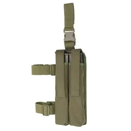 Bolsillo Doble para Pierna Porta Cargadores P90 Verde OD