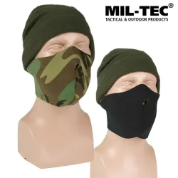 Máscara de neopreno Reversible en woodland / negro Mil-tec