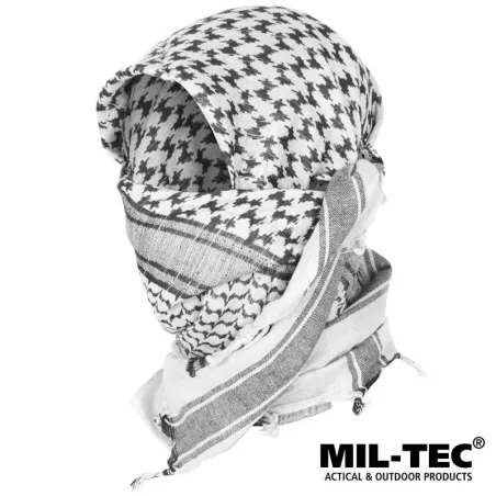 Mil-tec shemagh blanco y negro - AirSoftYecla.es