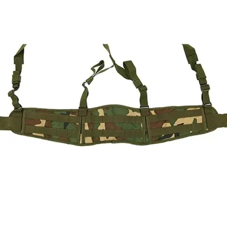 Cinturón patrol acolchado con tirantes woodland - AirSoftYecla.es