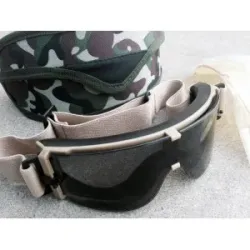 Gafa proteccion con 3 lentes negro