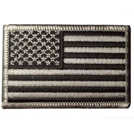 Parche bandera USA color negro Mil-tec  - AirSoftYecla.es
