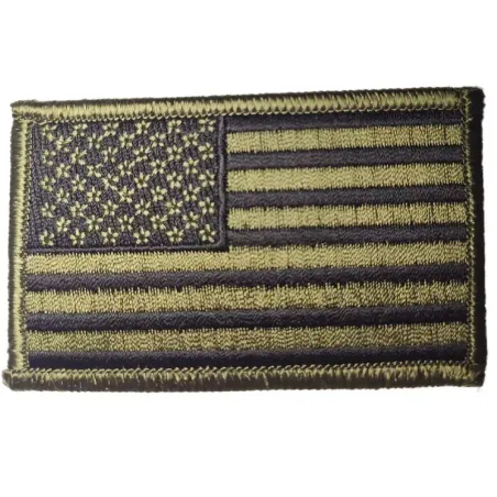 Parche bandera USA color verde Mil-tec - AirSoftYecla.es
