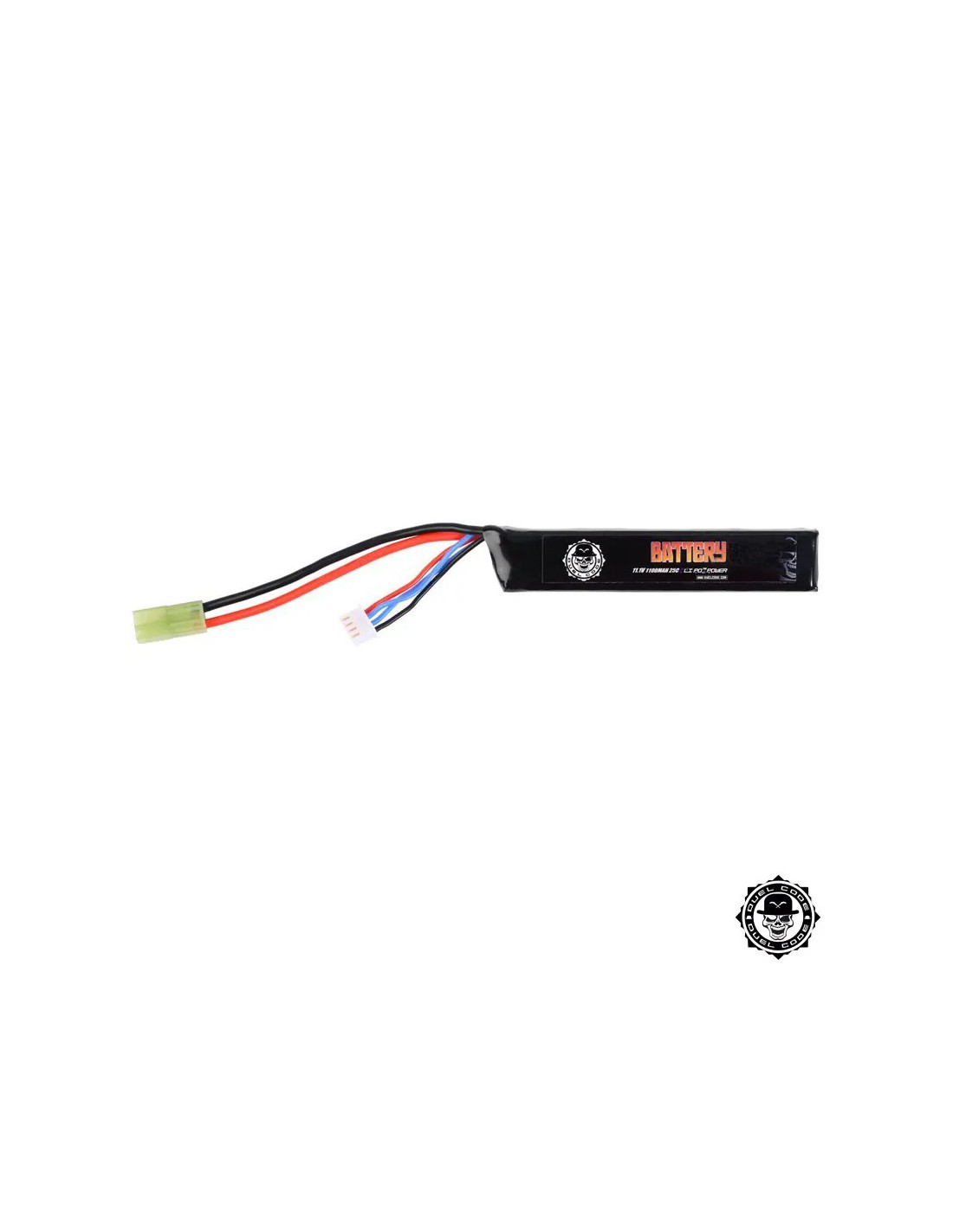 BATERÍA LiPo 11.1V 1100mAh 25C con conector Mini Tamiya