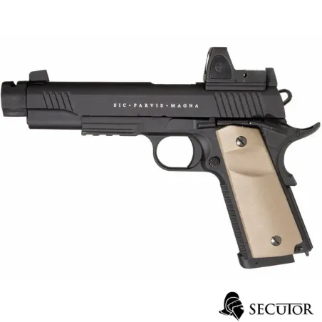 PISTOLA CO2 RUDIS MAGNA CUSTOM XII BLACK SECUTOR - Airsoftyecla.es