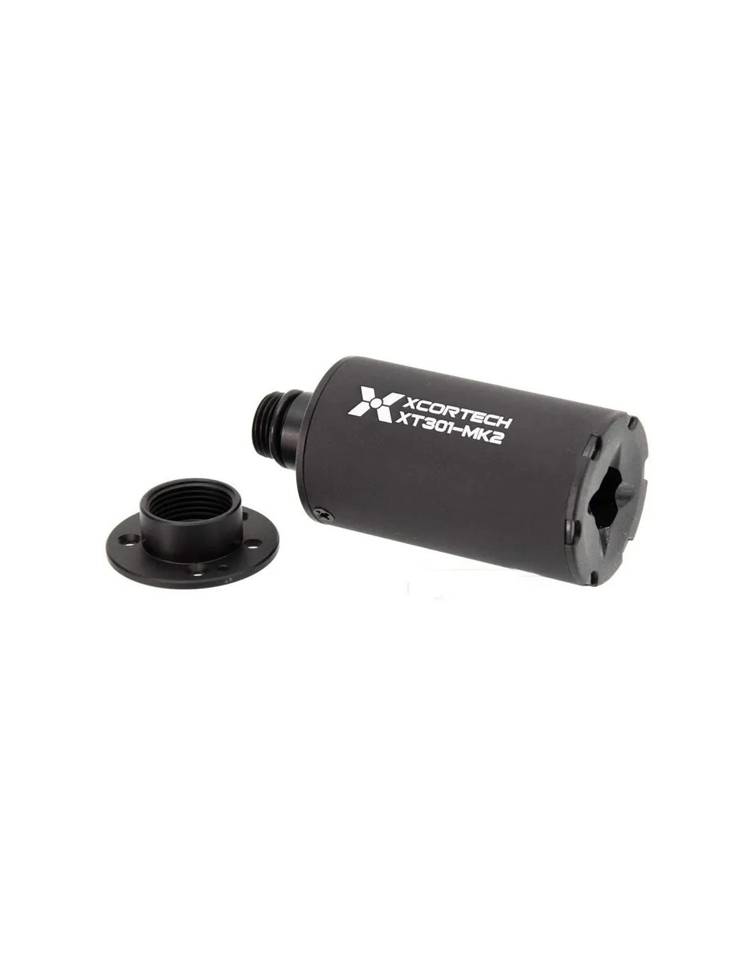 SILENCIADOR TRAZADOR XT301 Mk2 Unidad CCW USB recargable Batería incorporada Indicador sensor de movimiento Rosca CCW 14 mm incluida