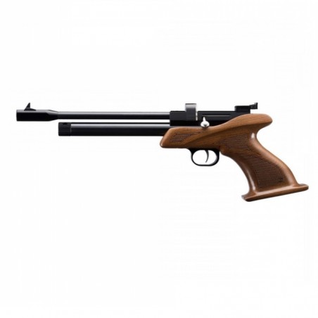 Pistola Zasdar CP1 Co2 multi-tiro empuñadura madera picada cal. 5,5 mm Balines