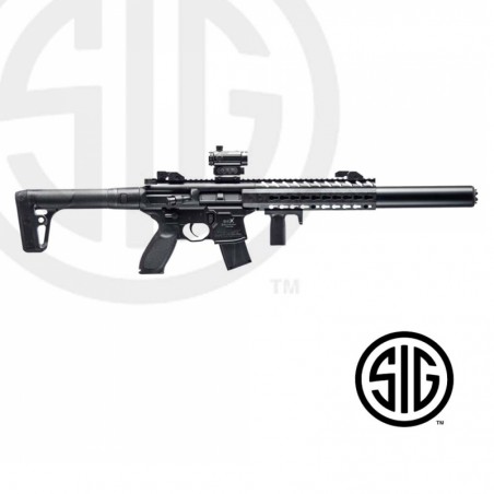 Subfusil Sig Sauer MCX ASP Black + Red Dot Co2 - 4,5 Balines