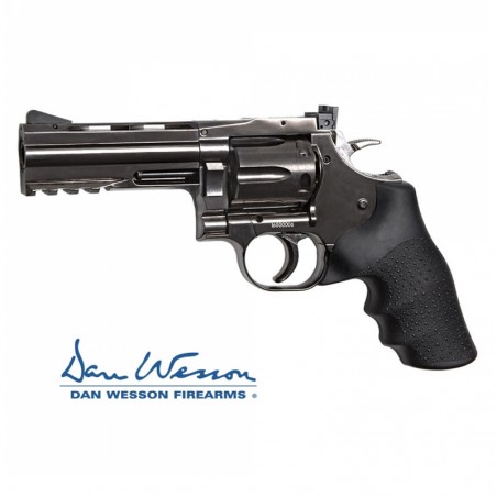 Revolver Dan Wesson 715, 4" Steel Grey - 4,5 mm Co2 Bbs Acero