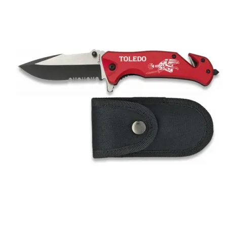 Navaja TOLEDO albainox roja con funda - AirsoftYecla.es