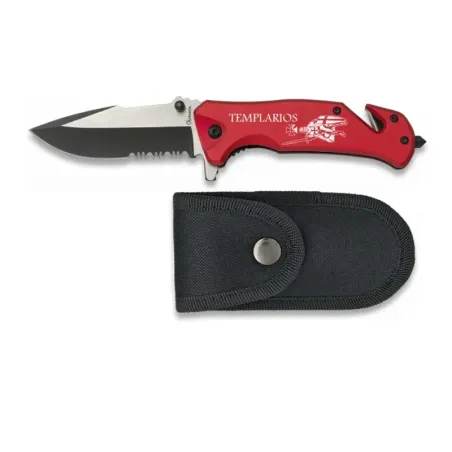 Navaja TEMPLARIOS Albainox roja sierra 8 - AirsoftYecla-es