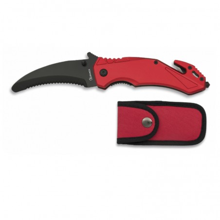 Couteau de sécurité Albainox rouge H : 8.5
