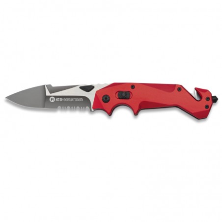 K25 Couteau rouge revêtu de titane k25 Rouge revêtu de titane Lame : 9cm