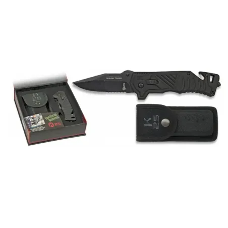 Navaja Táctica K25 Negra TITANIUM C h:8 - AirsoftYecla.es