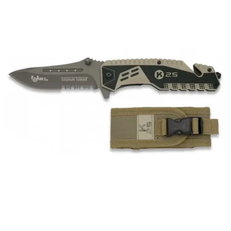 Navaja K25 "Attaction 2" Coyote Hoja 8.7cm - AirsoftYecla.es