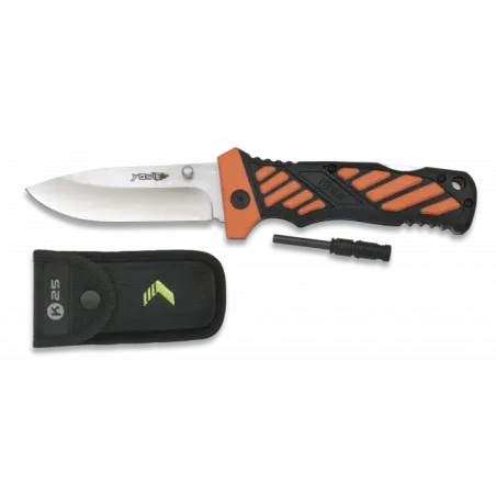 Navaja K25 YOWIE.naranja. hoja 10 cm - AirsoftYecla.es
