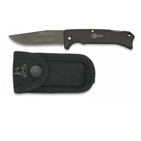 Navaja K25 IPRACTIC Negra H: 6.5 cm - AirsoftYecla.es