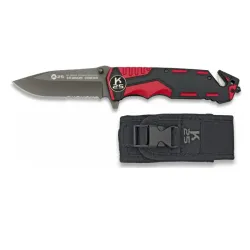 navaja roja/negra K25 seguridad.H:9.4 - AirsoftYecla.es